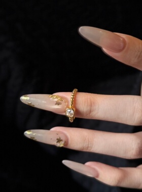 千夕足金9996D点钻方糖戒黄金戒指女款送女友七夕情人节生日礼物