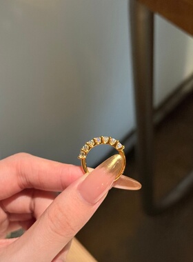 千夕足金9995D鸽子蛋排戒黄金戒指女款送女友七夕情人节生日礼物