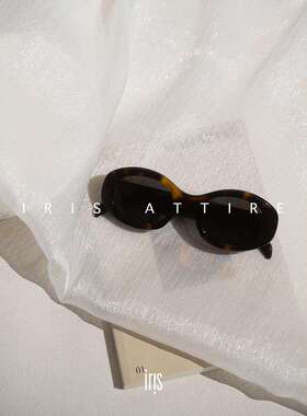 金属标猫眼墨镜太阳镜女