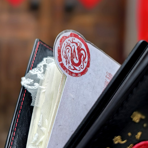 QY 中国风百福图 A5A6A7奇葩M5方方子A5slim手工塑封分隔页索引 - 图1