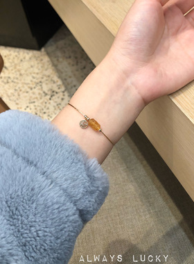 黄碧玺原创回纹珠招财