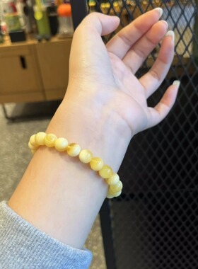 天然文玩琥珀精品手串礼物手链女