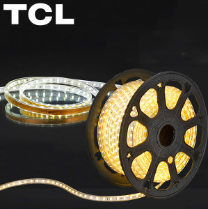 TCL照明 灯带5050贴片吊顶高亮超亮灯条柜台槽霓虹灯光带