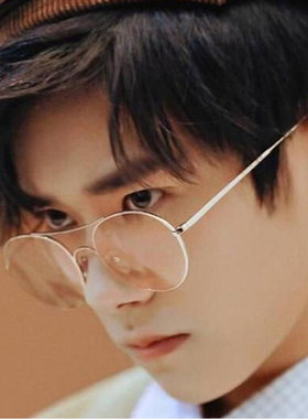 墨镜黄色长脸太阳眼镜薛之谦同款