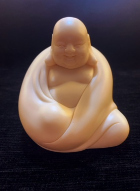 象牙果弥勒佛招财纳福财主茶宠桌面创意饰品小摆件男随身手把玩件
