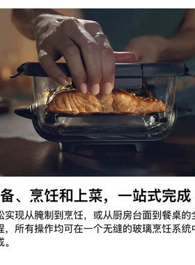 美国直邮Ninja Crispi4合1可视空气炸锅多功能烹饪便携式玻璃器皿