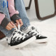 Stubborn Ollieskate Bread Shoes Black and White Fragrant Wind Fool Skin Bake Bake men and women skate shoes