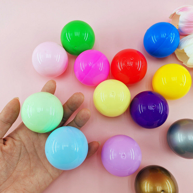 空扭蛋壳50mm扭蛋球金色扭蛋壳空壳空心球可打开口球抽奖球摸奖球,淘宝优惠券,粉丝福利购,淘宝优惠卷