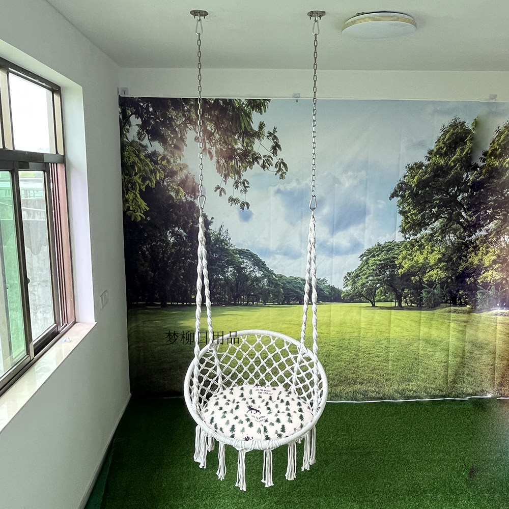 高强版网红室内秋千吊椅吊篮户外庭院懒人室内吊床编织休闲摇篮椅,淘宝优惠券,粉丝福利购,淘宝优惠卷