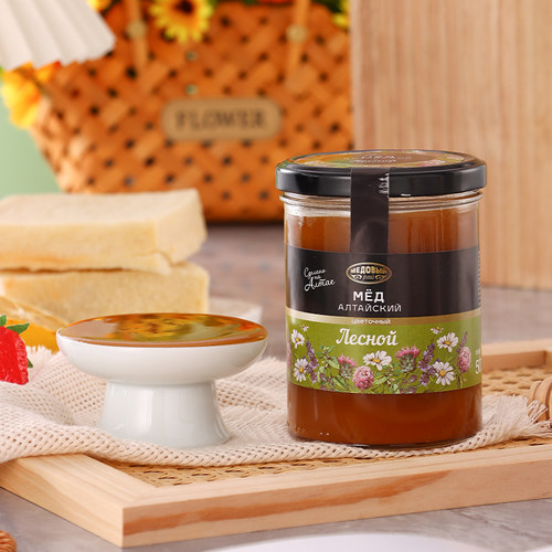 高山森林蜂蜜俄罗斯原装进口天然纯正宗阿尔泰结晶蜂蜜百花土蜂蜜 - 图2