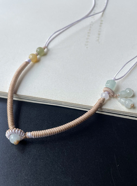 原创纯手工编织DIY平安扣手绳