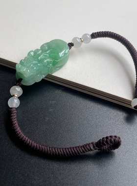 临池小满男女通用天然翡翠简约