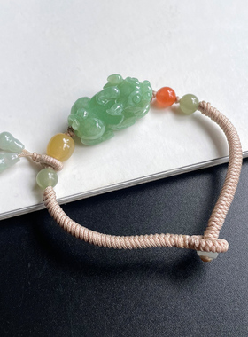 临池小满通用翡翠原创手工编织