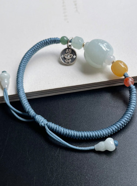 临池小满男女通用招财好运玉手绳