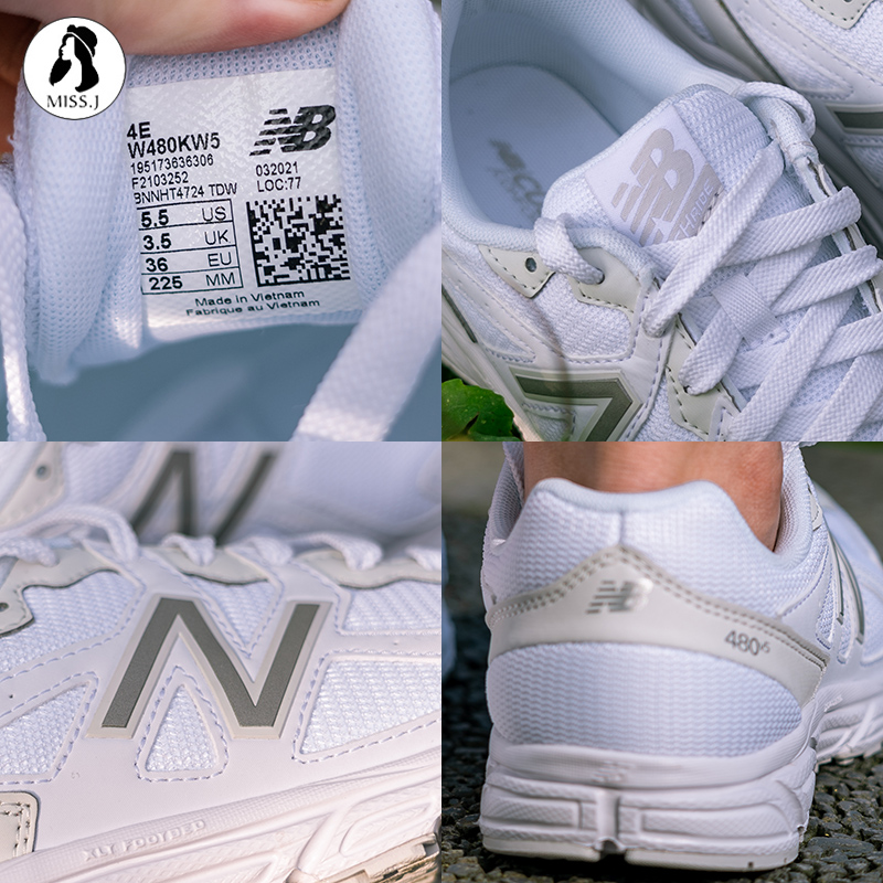 New Balance/NB 480系列3M反光男女情侣复古老爹鞋运动鞋W480KW5