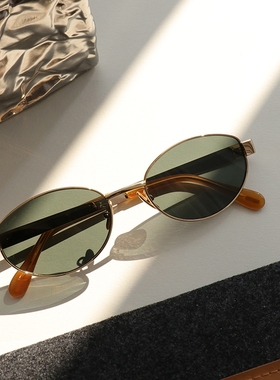 Kaka/时髦复古墨镜/氛围感轻松拿捏茶色小圆框方脸可配近视nocap