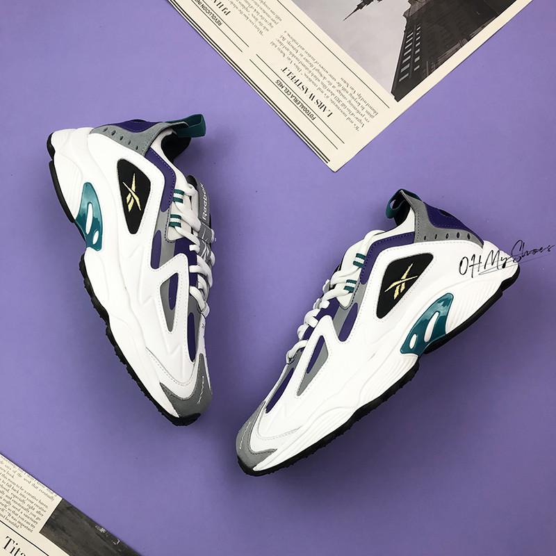 REEBOK锐步DMX1200白蓝男鞋女鞋老爹鞋潮流复古减震休闲鞋DV9226-图2