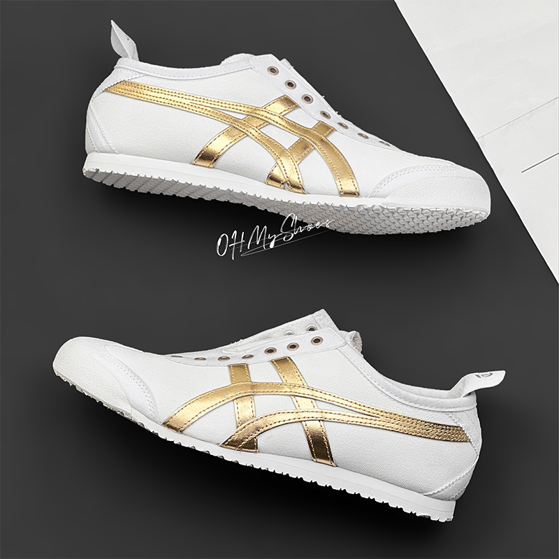 Onitsuka Tiger鬼塚虎低帮男鞋女鞋金银铜日式休闲一脚蹬1183A962