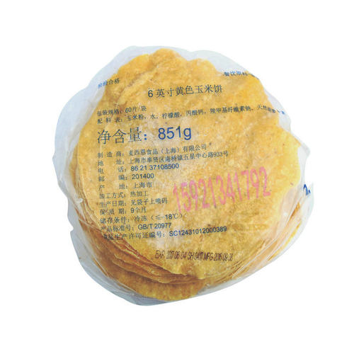上海麦西恩6寸黄金玉米饼60片墨西哥西餐粗粮薄饼原料多省皖包邮 - 图2