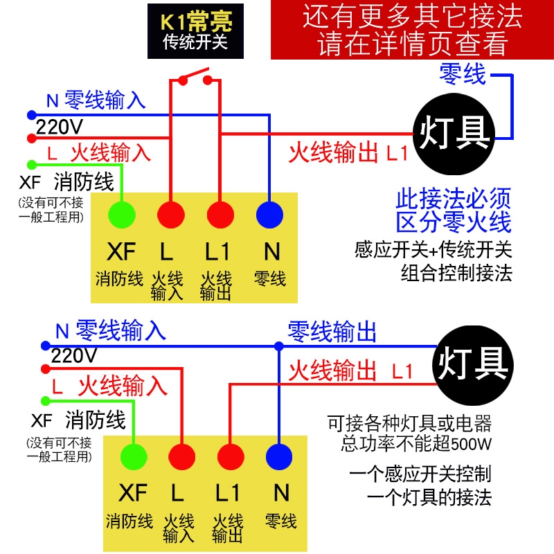 微波雷达感应器开关吸顶内嵌入式人体物体移动距离可调自延时圆型 - 图2