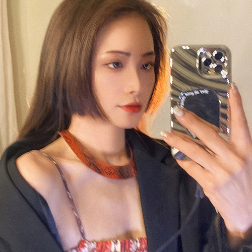 大女主蛇皮纹PU项圈宽边欧美ins潮人复古choker夸张项链设计感 - 图3