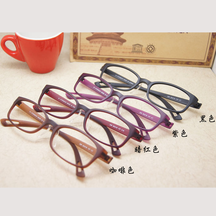 韩国TR90超轻眼镜框仅5克 近视女款潮 男小框眼镜架防滑鼻托镜框 - 图0