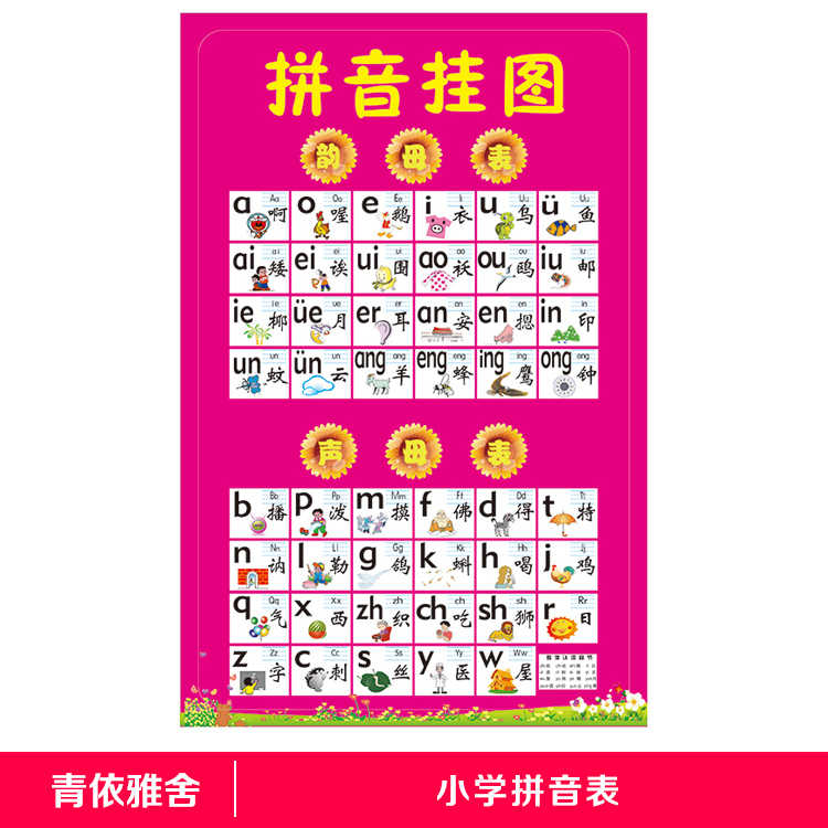 学汉字拼音表墙 新人首单立减十元 22年3月 淘宝海外