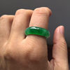 Natural sun green purple black chicken ring live ring