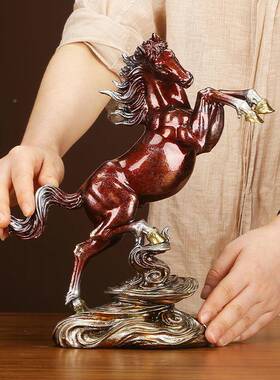 B-C1024彩铜《》青云直上马摆摆件马到成功家居客装饰品厅玄关件