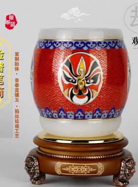 景泰蓝京剧脸谱手工掐丝特色礼品