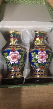 北京景泰蓝花瓶掐丝珐琅工艺品