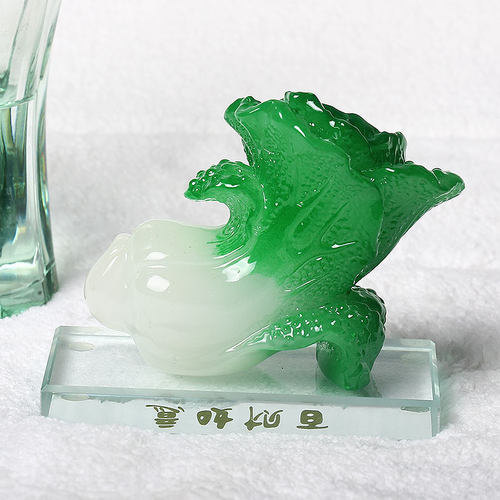 小白菜百财如意摆件白菜如意家居办公桌小饰品开业礼品乔迁工艺品 - 图2