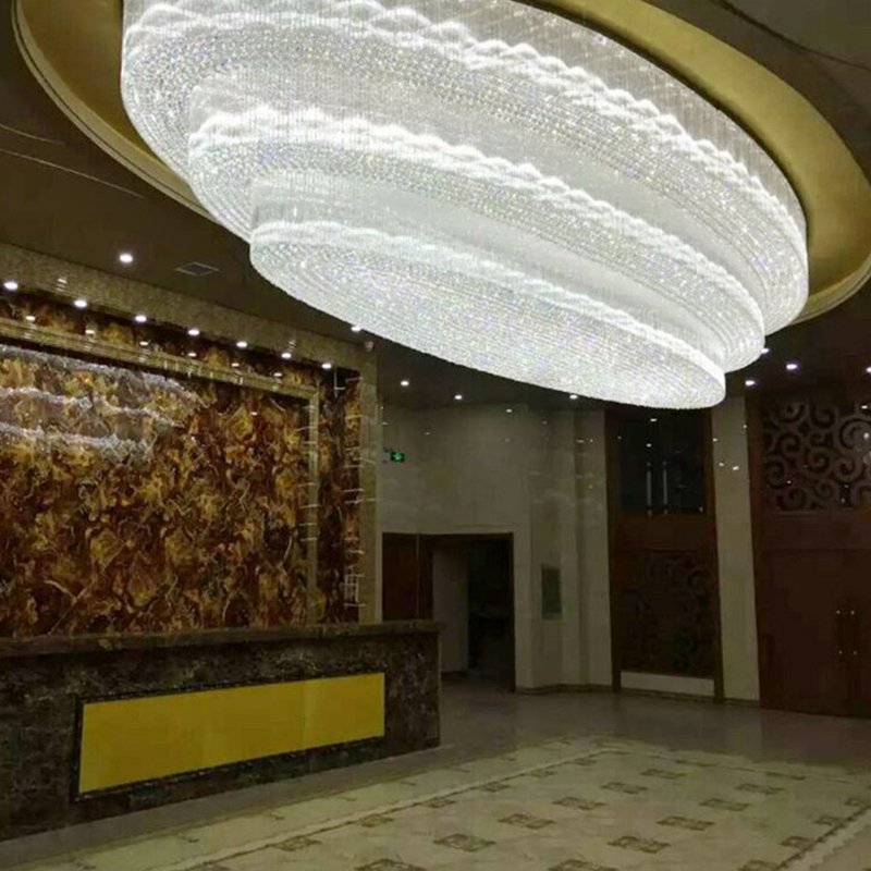 欢乐非标定制大型酒店工程水晶灯高档吊灯沙盘售楼部美容会所灯具