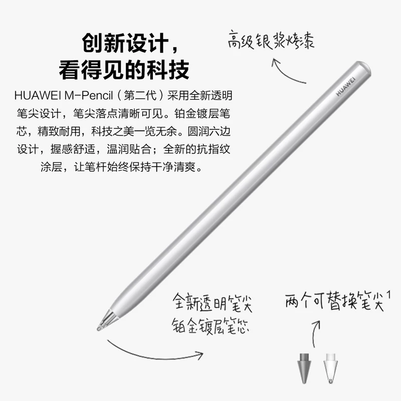 HUAWEI M-Pencil второй генерации рукописное давление сенсор 4096 уровней матовое соответствие набор CD54 новая оригинальная оригинал