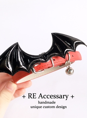 日系亚文化小恶魔可爱皮项圈