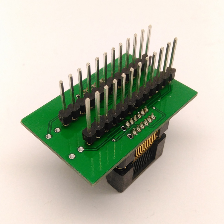 SSOP24烧录座 镀金双触点 弹跳座 OTS28-0.65-01 TSSOP24烧写座 - 图2