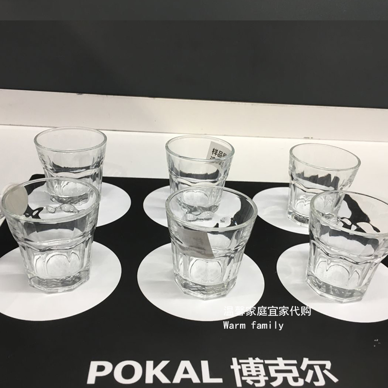 宜家博克尔 烈性酒杯小玻璃白酒杯烧酒杯一口闷酒杯6件国内代购 - 图2