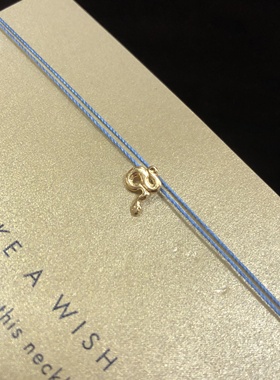 丝线款 银镀金【蛇】小蛇吊坠 许愿项链 美国Dogeared正品