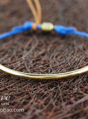 经典balance弯管 彩色真皮绳手绳 磁吸扣手镯 美国 Dogeared 正品