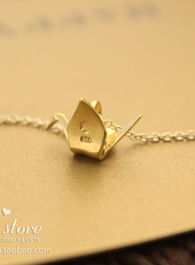 美国dogeared正品※千纸鹤项链