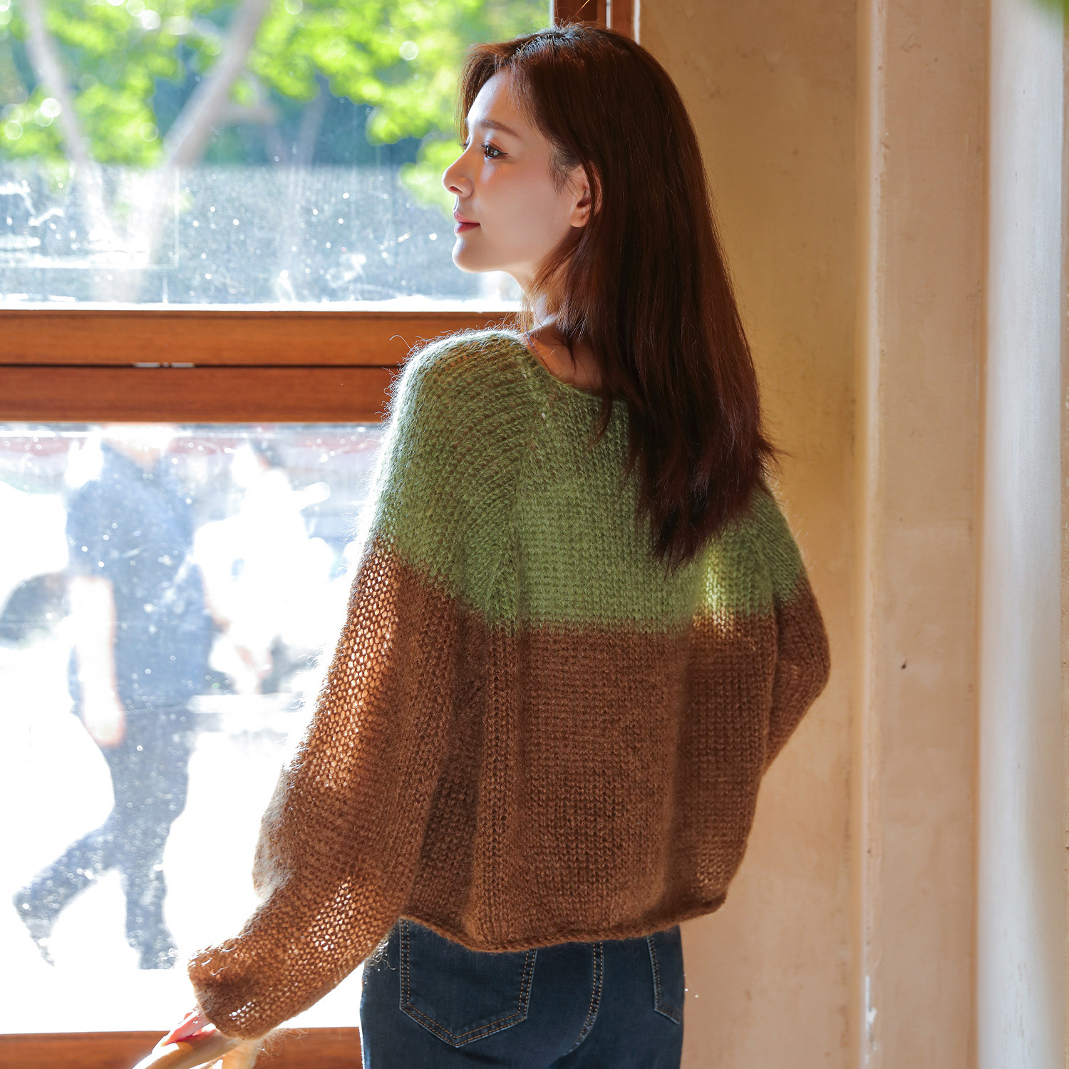 毛儿手作 软糖育克拼色套头衫材料包 棒针手工编织diy制作 月影,淘宝优惠券,粉丝福利购,淘宝优惠卷