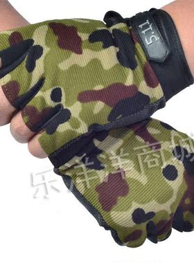 黑鹰包邮防晒防滑钓鱼半指手套