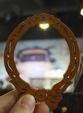 家居摆件简约现代花边相框实木镂空设计摆件画框挂墙桌面装饰