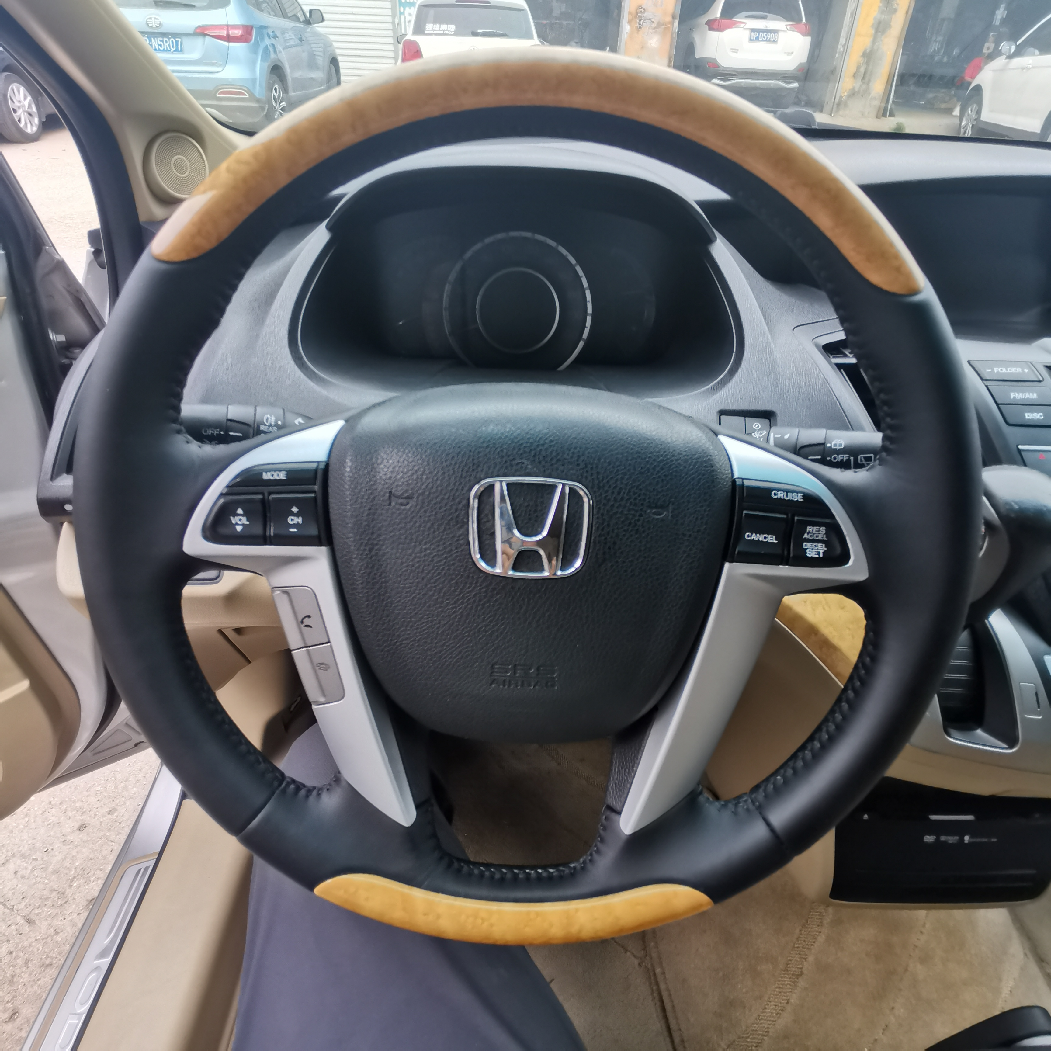 09款奥德赛rb1rb3方向盘套七八代雅阁保留桃木把套总成改装翻新 - 图1