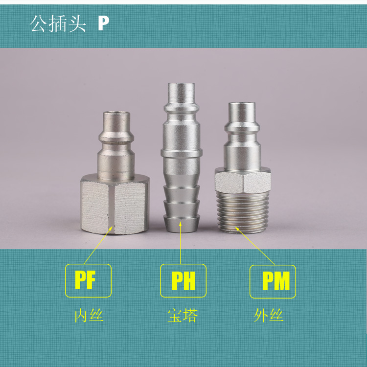 松乔LSQ 430气动工具快速接头ISO6150B单手碳钢大流量通径8.2MM - 图1