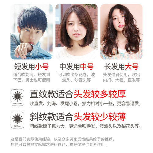 发廊专业猪鬃毛卷长发梳子女士家用滚梳直发内扣梨花圆筒受热木男 - 图0