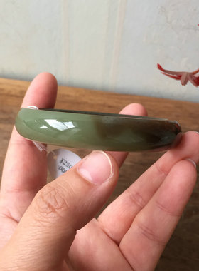 天然和田玉新疆若羌黄口料方镯子