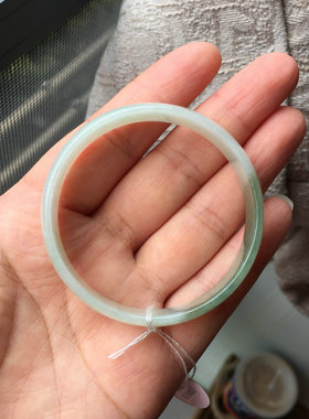 天然A货缅甸料翡翠玉石薄款手镯