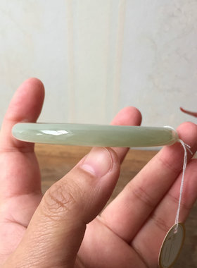 天然和田玉青海料青白玉玉石镯子