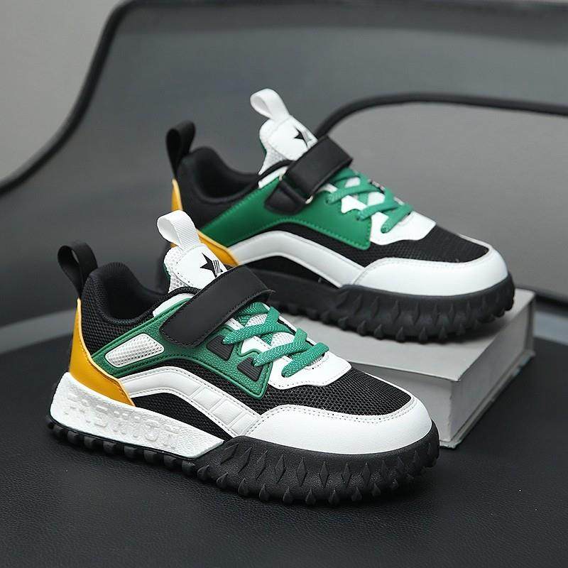 男童鞋春款2025新款儿童网面透气运动鞋中大童魔术贴软底男孩板鞋,淘宝优惠券,粉丝福利购,淘宝优惠卷